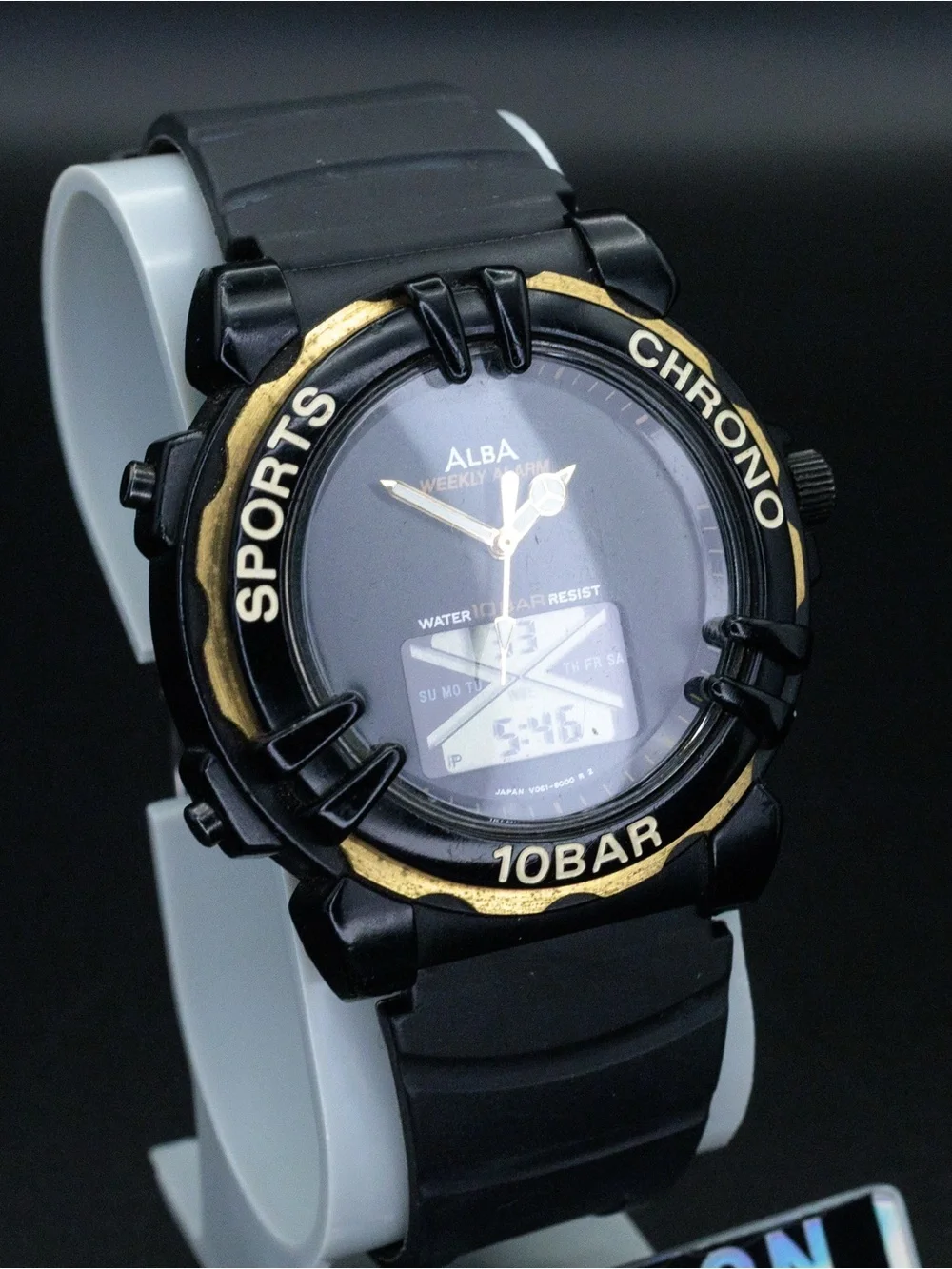 Seiko Alba Rare V061-6000 Vintage 38mm Analog Digital JDM Import Watch